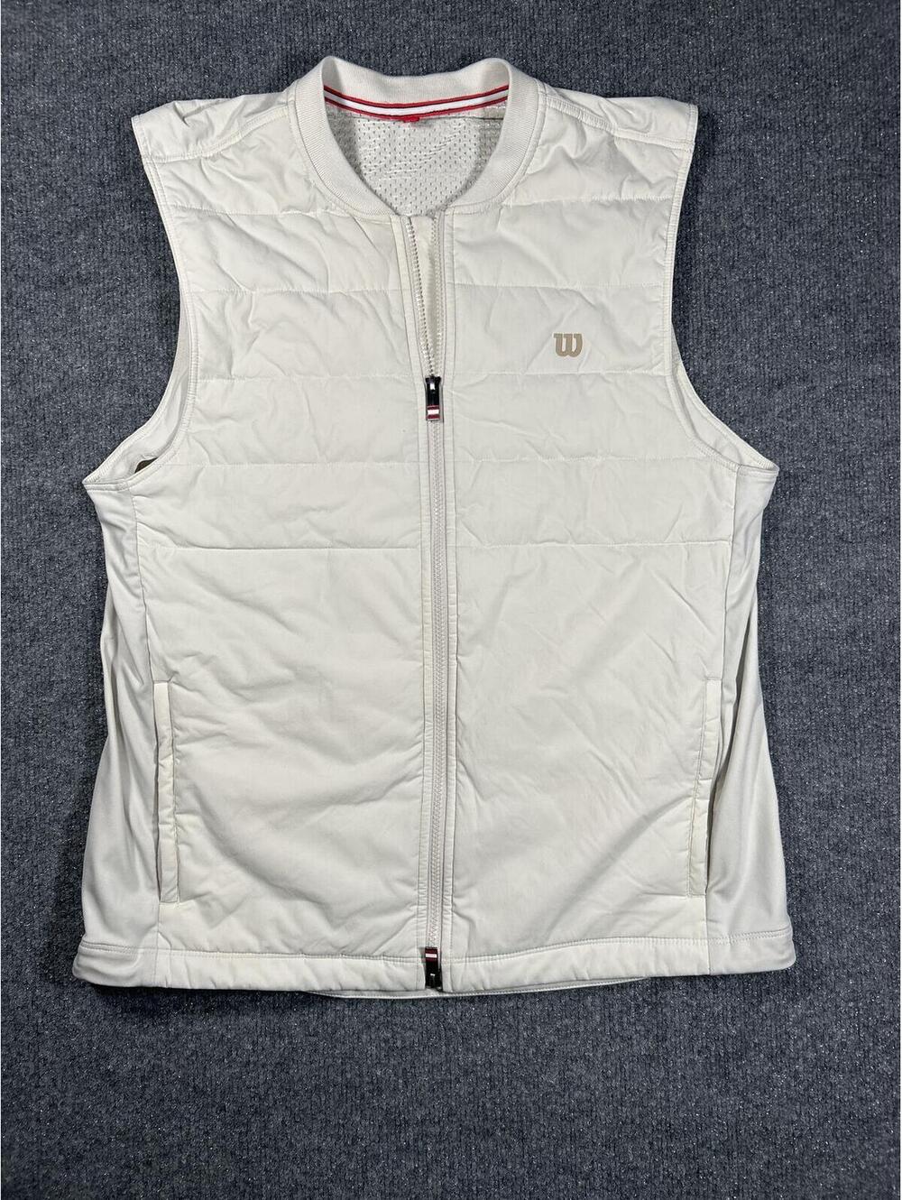 Wilson White Quilted Sleeveless Vest